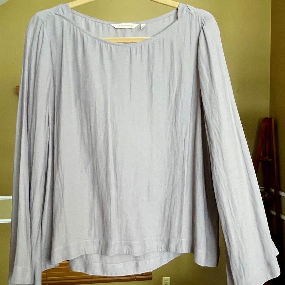 Soft Surroundings Grey/Purple hued Tunic Top - Large